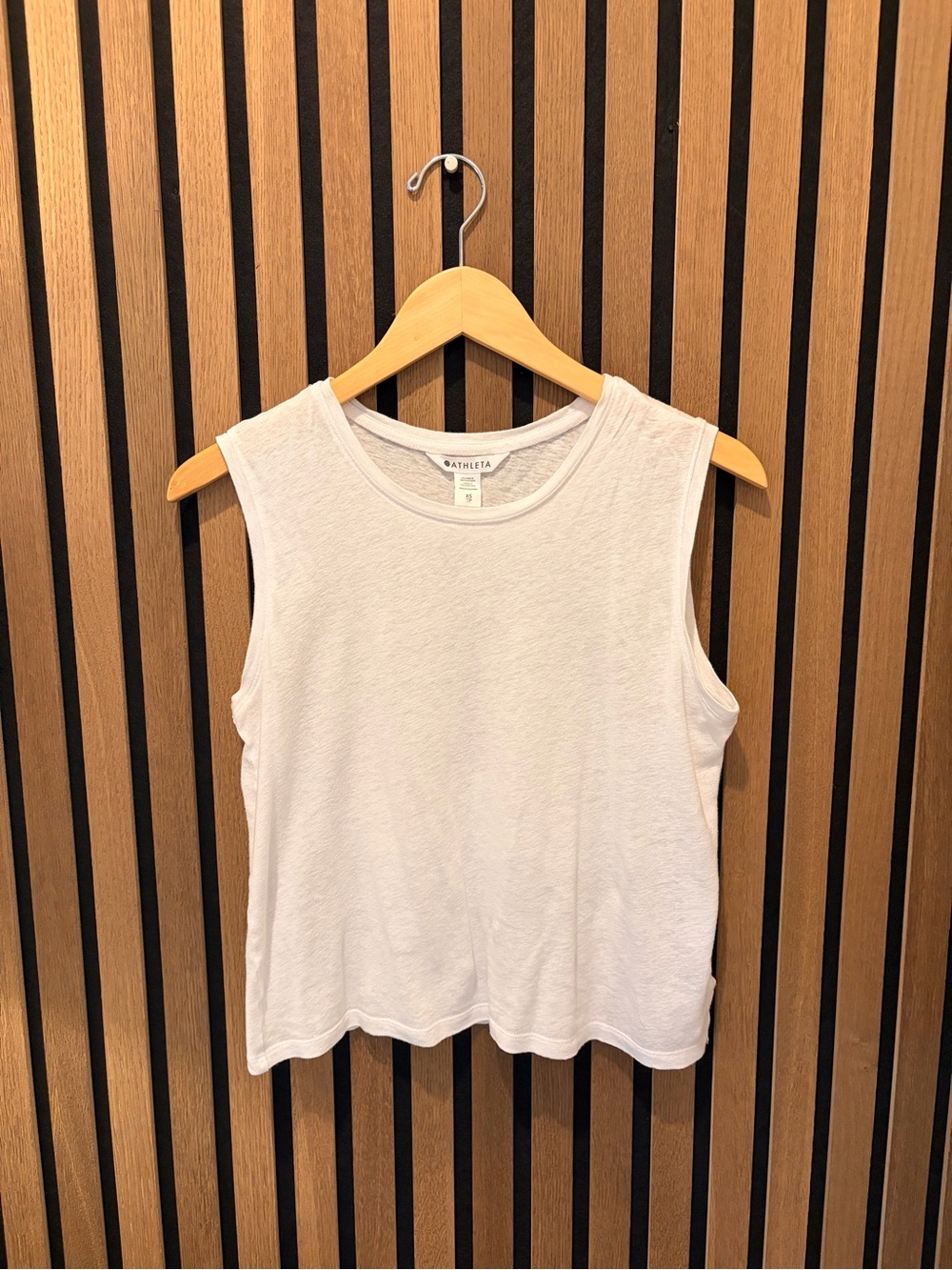 Athleta White Lightweight Crewneck Tank